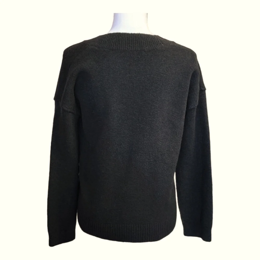 Madewell Connection Women's Black Sweater, Crew Neck, Size XS